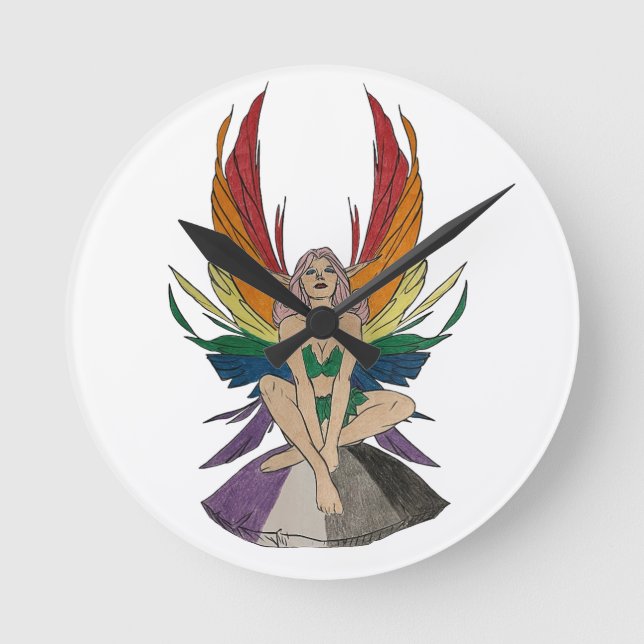 Asexuell fe rund klocka (Framsida)