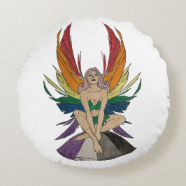 Asexuell fe rund kudde