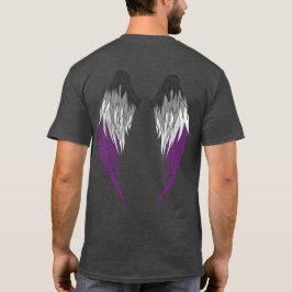 Asexuell Flagga - Angel Vingar T Shirt