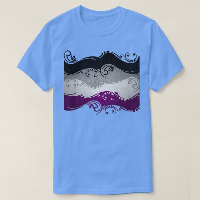 Asexuell Flagga för prydnadsföremål T Shirt (Design framsida)