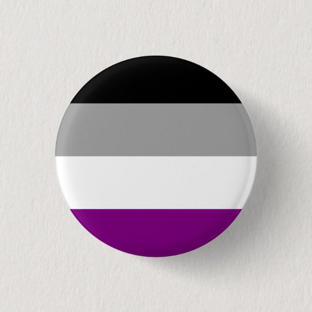 Asexuell Flagga Knapp (Framsida)