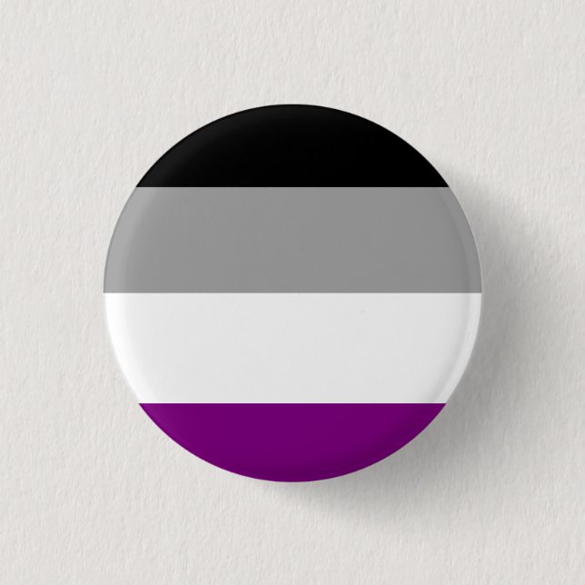 Asexuell Flagga Knapp (Framsida)