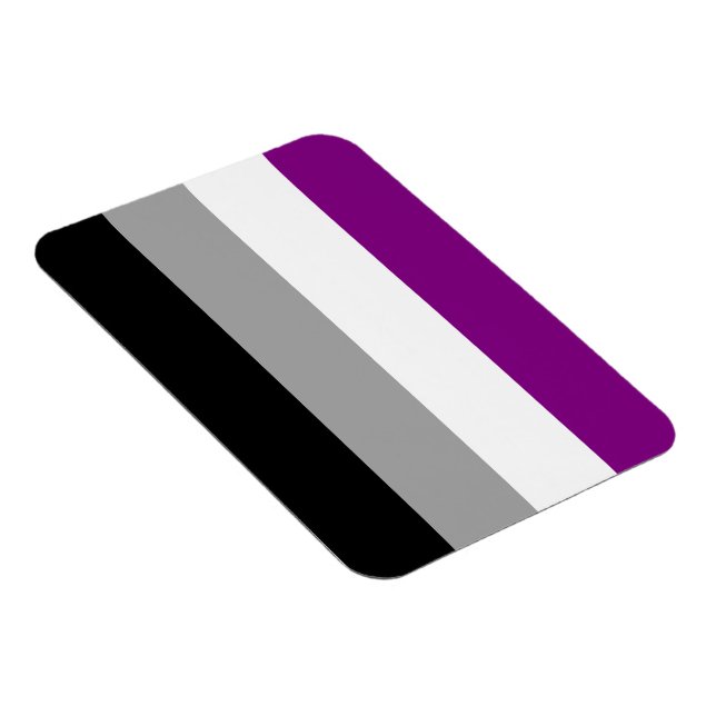 Asexuell flagga magnet (Högersidan)