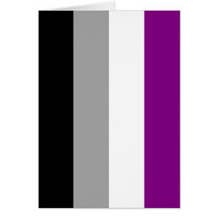 ASEXUELL FLAGGA ORIGINAL -.png Hälsningskort