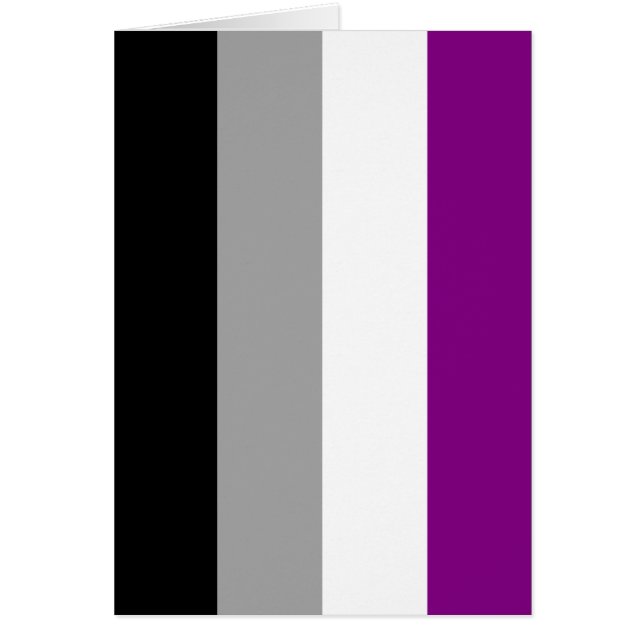 ASEXUELL FLAGGA ORIGINAL -.png Hälsningskort (Framsidan)