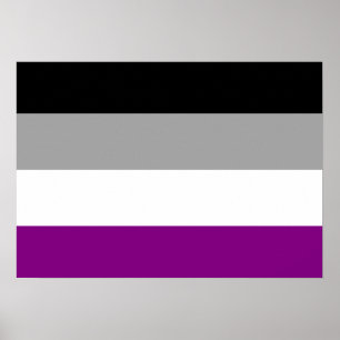 ASEXUELL FLAGGA ORIGINAL -.png Poster