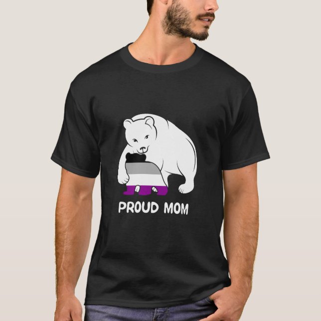 Asexuell Mors dag Mamma Bear T Shirt (Framsida)