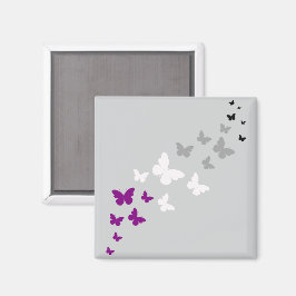 Asexuell Pride Fjärilsstig Magnet