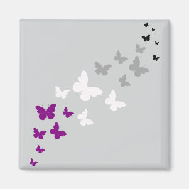Asexuell Pride Fjärilsstig Magnet