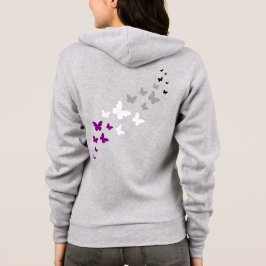 Asexuell Pride Fjärilsstig T Shirt