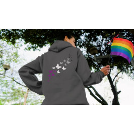 Asexuell Pride Fjärilsstig T Shirt