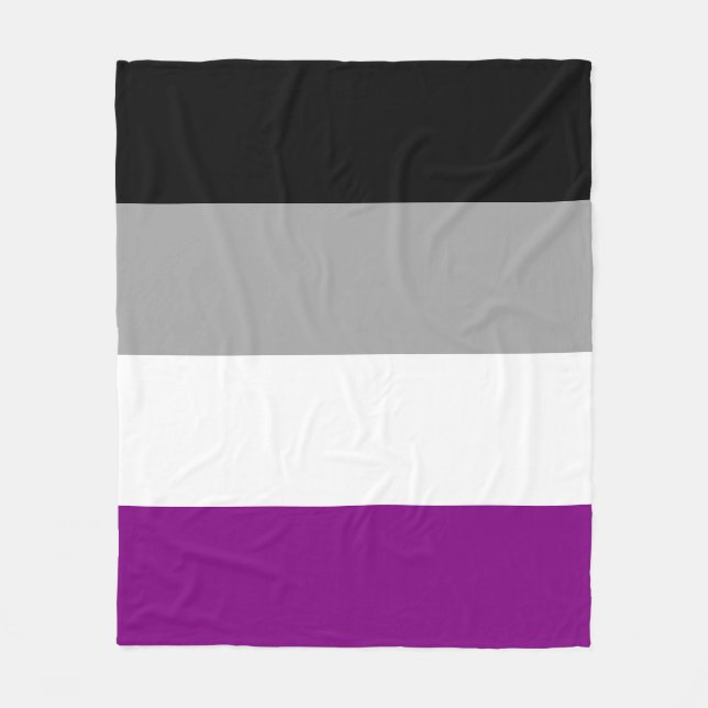 Asexuell Pride Flagga LGBTQ Fleecefilt (Framsidan)