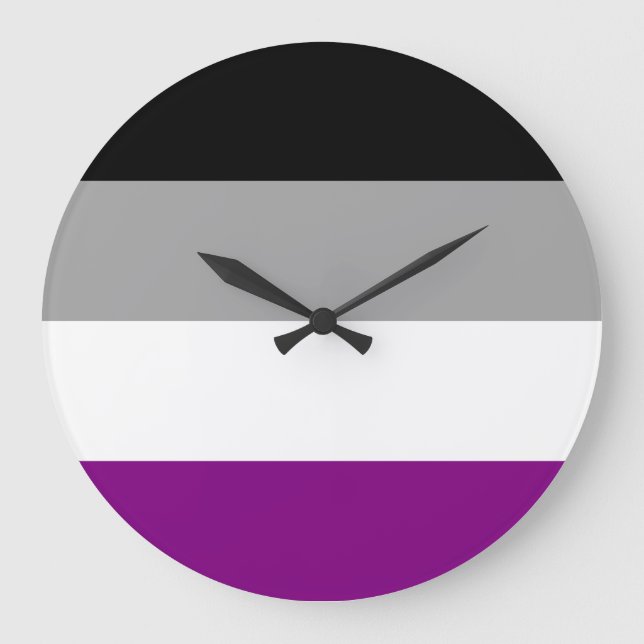 Asexuell Pride Flagga LGBTQ Stor Klocka (Framsida)