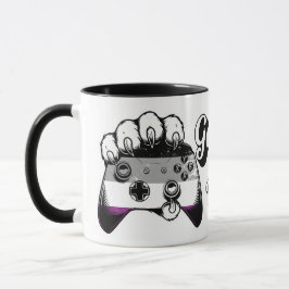 Asexuell Pride Game On Tiger Paw Controller Mugg 2