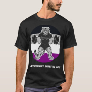 Asexuell Pride Tiger Lifter Gymtröja — Född Sådan T Shirt