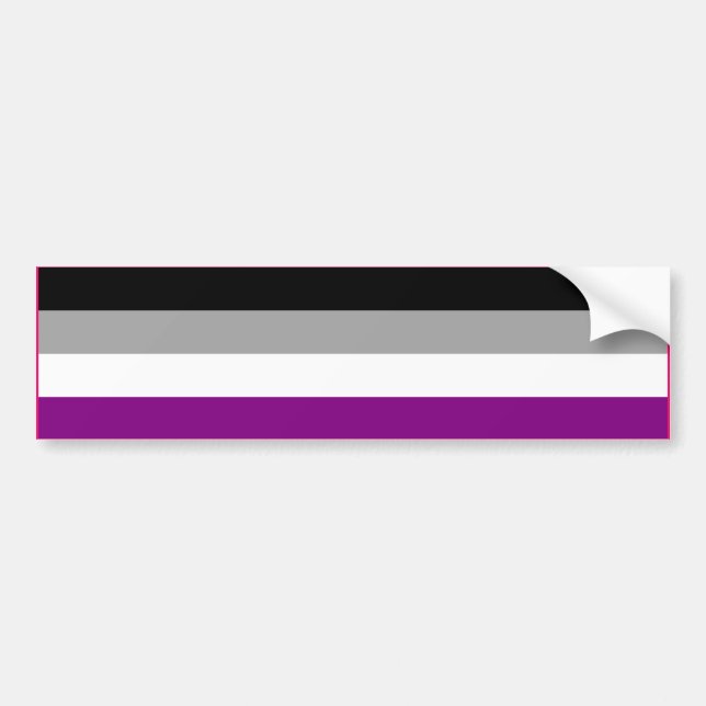 ASEXUELL PRIDFLAGGA LIST BILDEKAL (Framsidan)