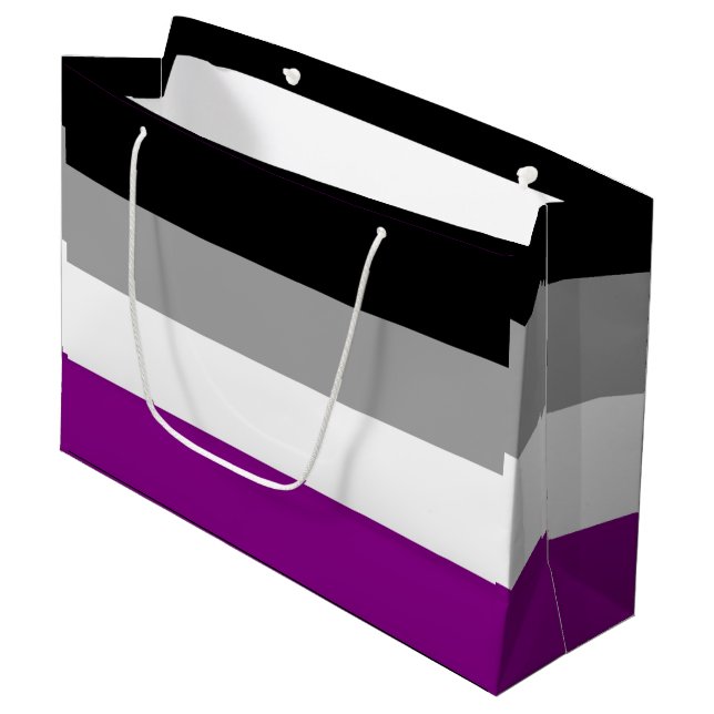 Asexuell stolthetsflagga (Framsidan Vinklad)