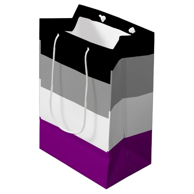 Asexuell stolthetsflagga (Framsidan Vinklad)