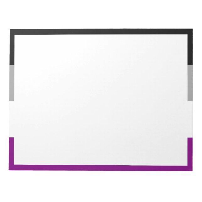 Asexuell stolthetsflagga anteckningsblock (Framsida)