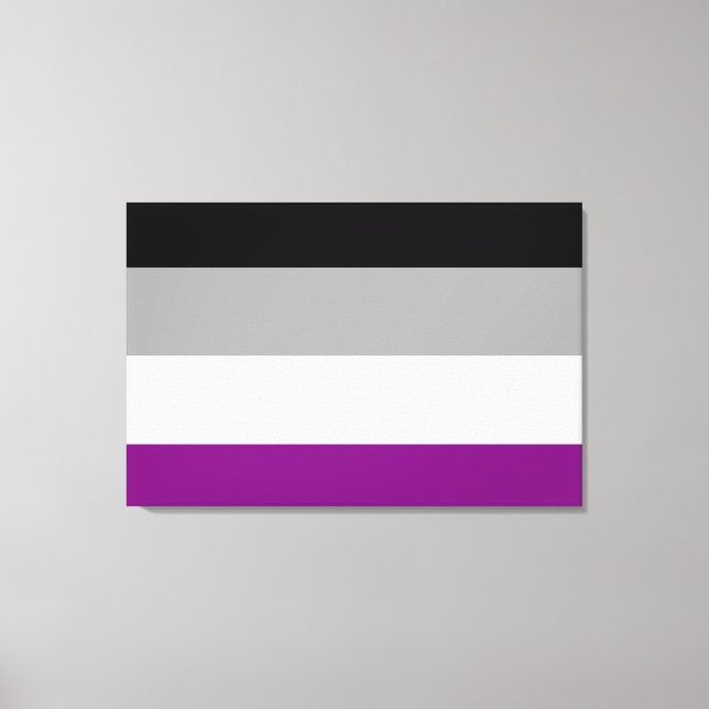 Asexuell stolthetsflagga canvastryck (Framsida)