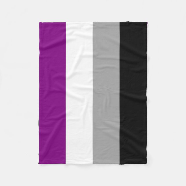 Asexuell stolthetsflagga fleecefilt (Framsidan)