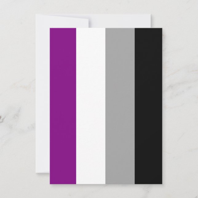 Asexuell stolthetsflagga julkort (Framsida)
