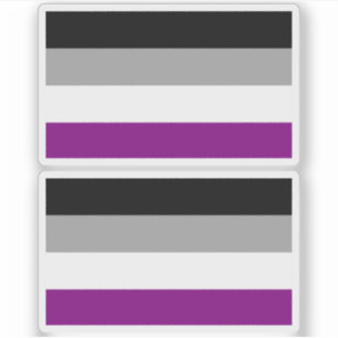 Asexuell stolthetsflagga klistermärken