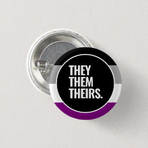 Asexuell stolthetsflagga knapp