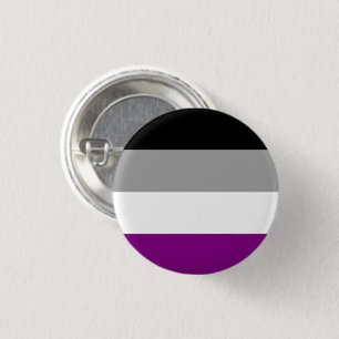 Asexuell stolthetsflagga knapp
