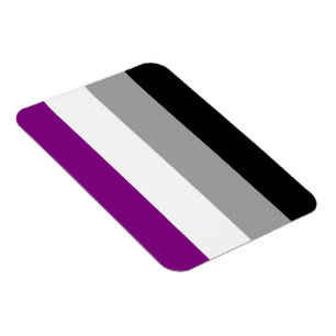 Asexuell stolthetsflagga magnet