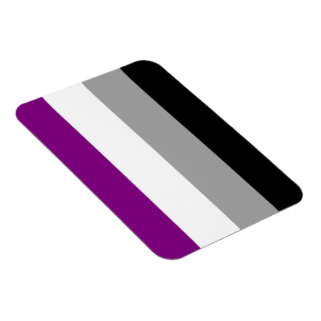 Asexuell stolthetsflagga magnet (Högersidan)