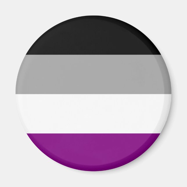 Asexuell stolthetsflagga magnet (Framsidan)