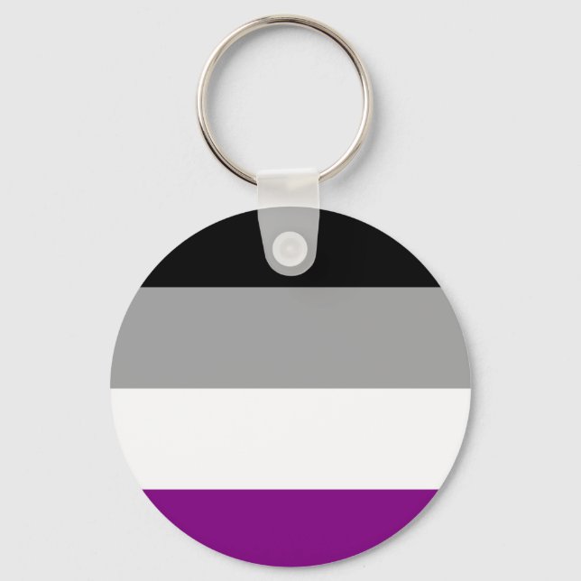 Asexuell stolthetsflagga nyckelring (Framsida)