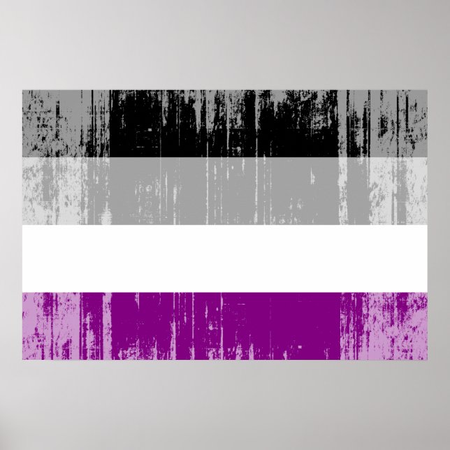 Asexuell stolthetsflagga poster (Framsidan)