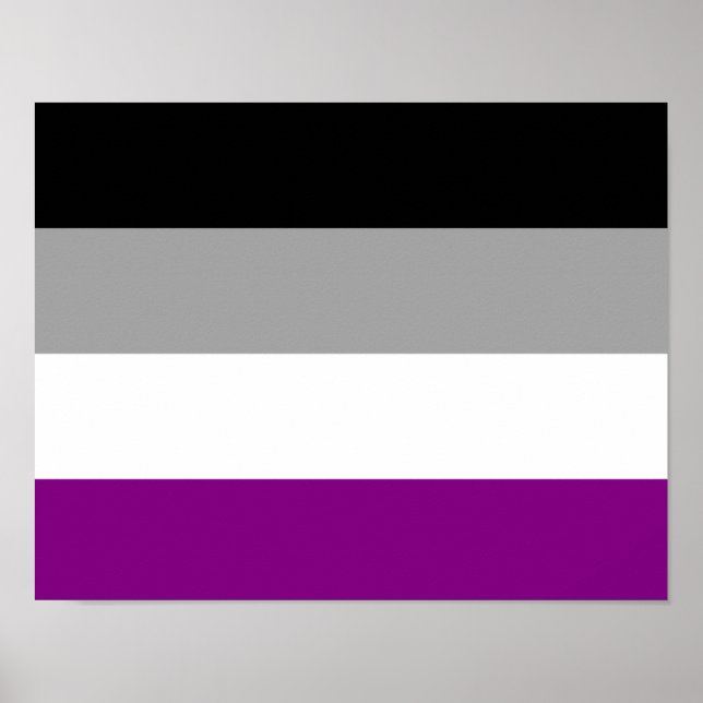 Asexuell stolthetsflagga poster (Framsidan)