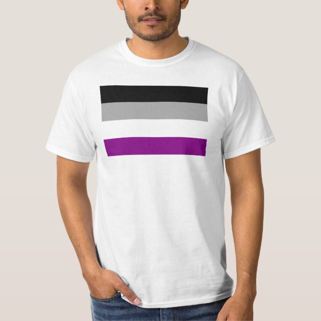 Asexuell stolthetsflagga t shirt (Framsida)
