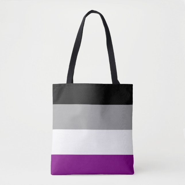 Asexuell stolthetsflagga tygkasse (Framsida)