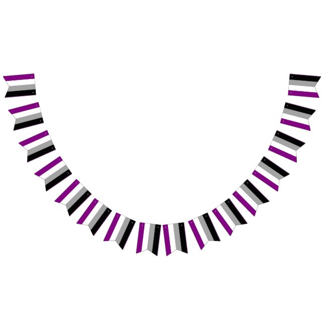 Asexuell stolthetsflagga vimplar (Alla)