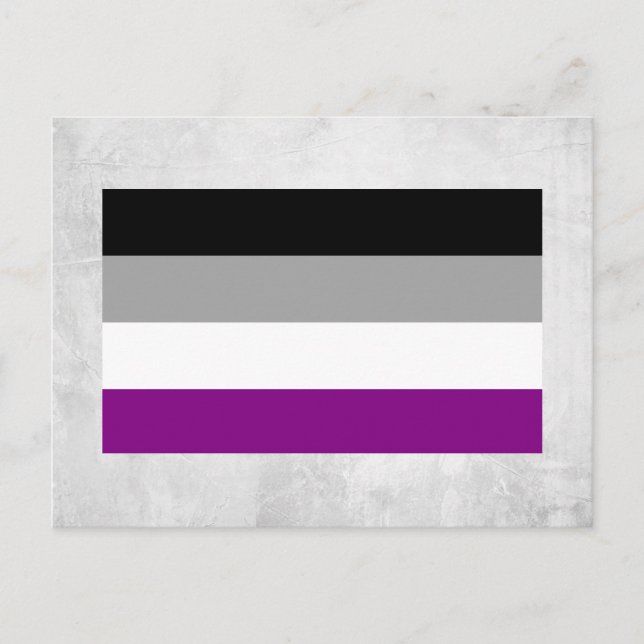 Asexuell stolthetsflagga vykort (Framsida)