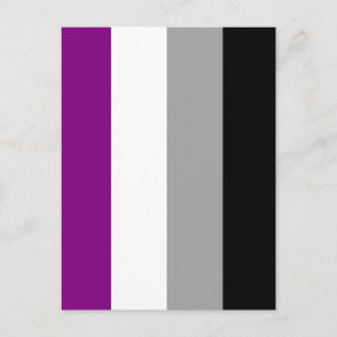 Asexuell stolthetsflagga vykort
