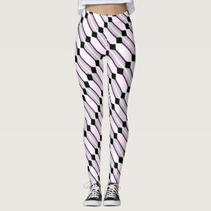 Asexuell stolthetsflaggskunst av EelKat Wendy C Al Leggings