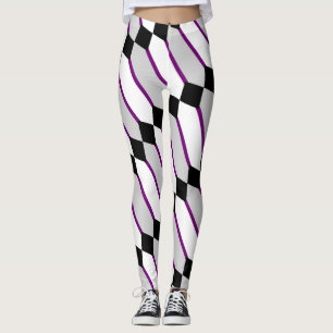 Asexuell stolthetsflaggskunst av EelKat Wendy C Al Leggings