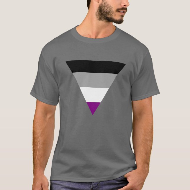 Asexuell Triangelprydnads T-Shirt (Framsida)