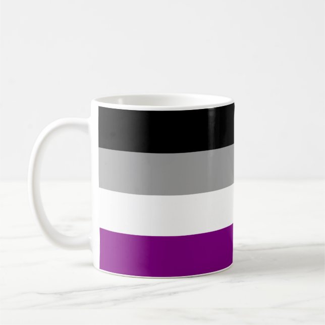 Asexuellt flagga mugg (Vänster)