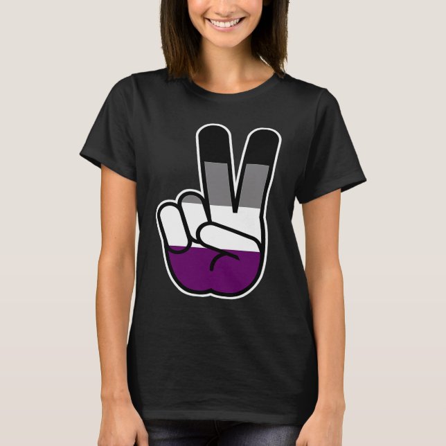Asexuellt fredssymbol t shirt (Framsida)