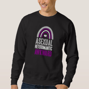 Asexuellt Heteroromantic Awkward Asexuellt Pride B Lång Ärmad Tröja
