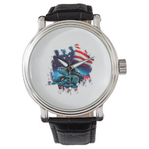 Asexuellt Pride Ace Flagga Sea Turtle Subtle LGBTQ Armbandsur