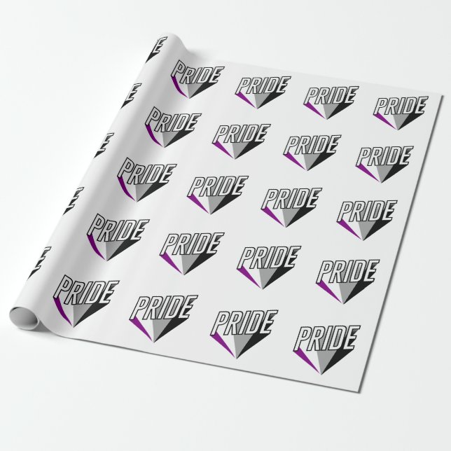 Asexuellt Pride Burst Presentpapper (Utrullad)
