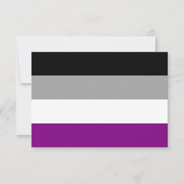 Asexuellt Pride Flagga (Framsida)
