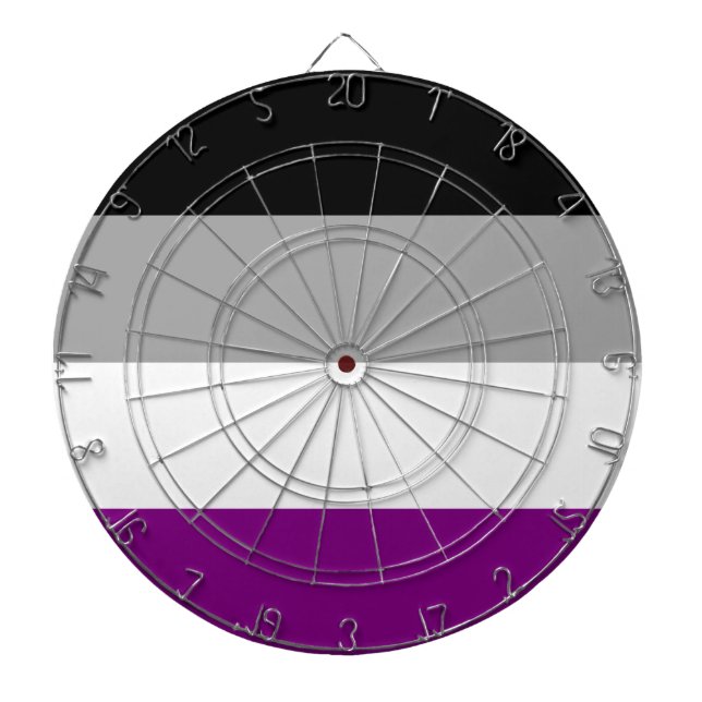 Asexuellt Pride Flagga (Ace) (sexualitet) Darttavla (Framsidan)